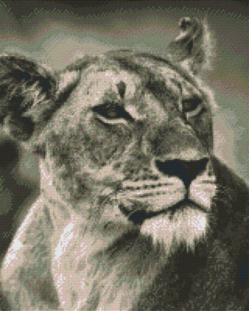 Lion Sixteen [16] Baseplate PixelHobby Mini-mosaic Art Kit image 0